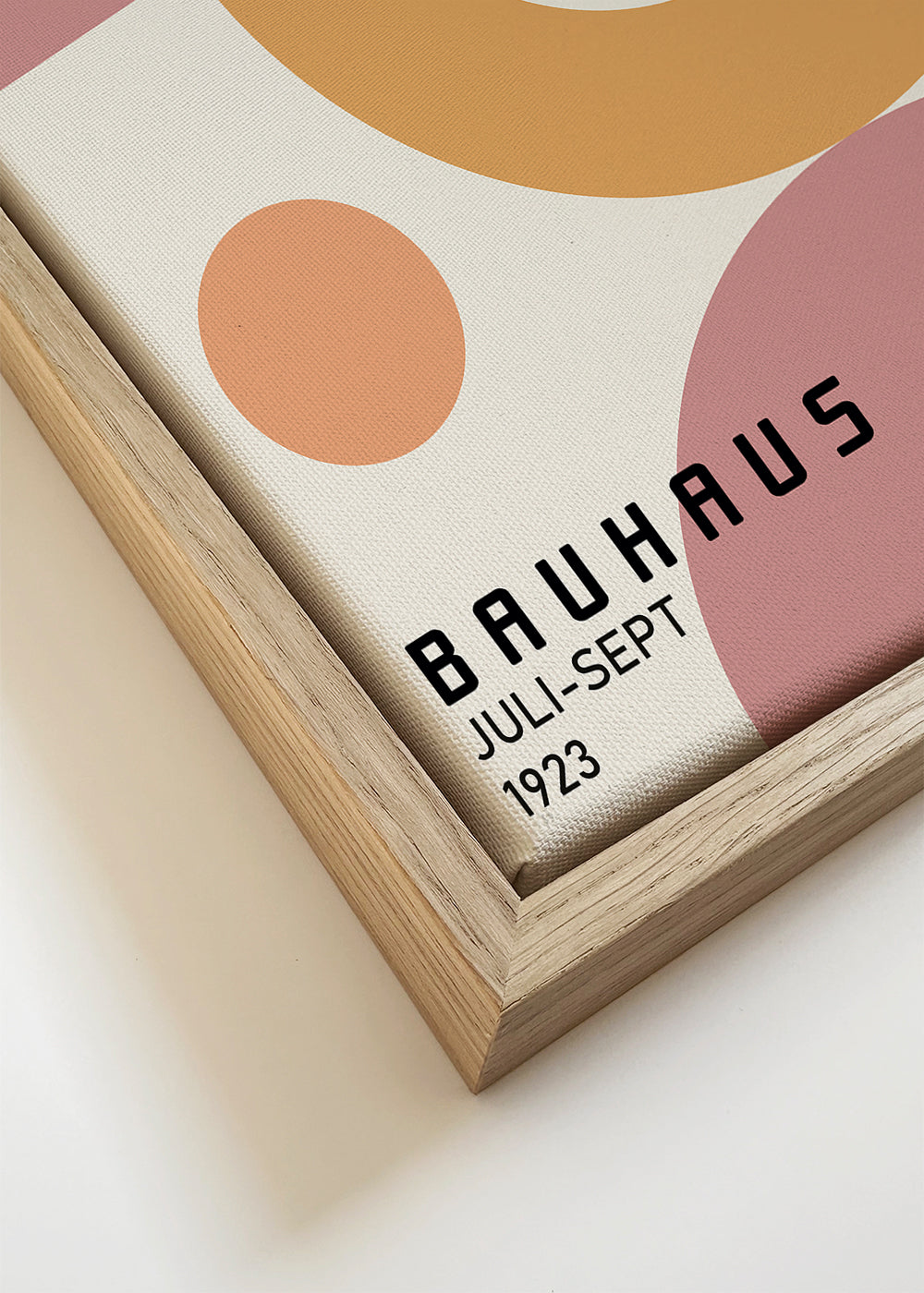 Geometrický plakát Bauhaus s kruhovými tvary