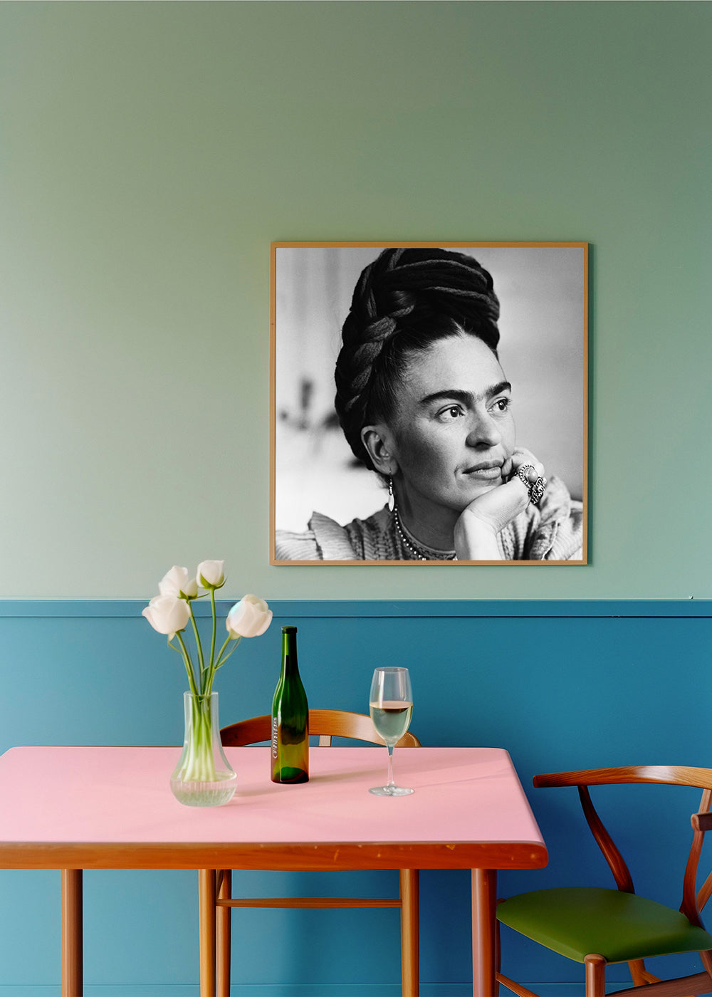 Fotografie portrét černobílý ve vintage stylu