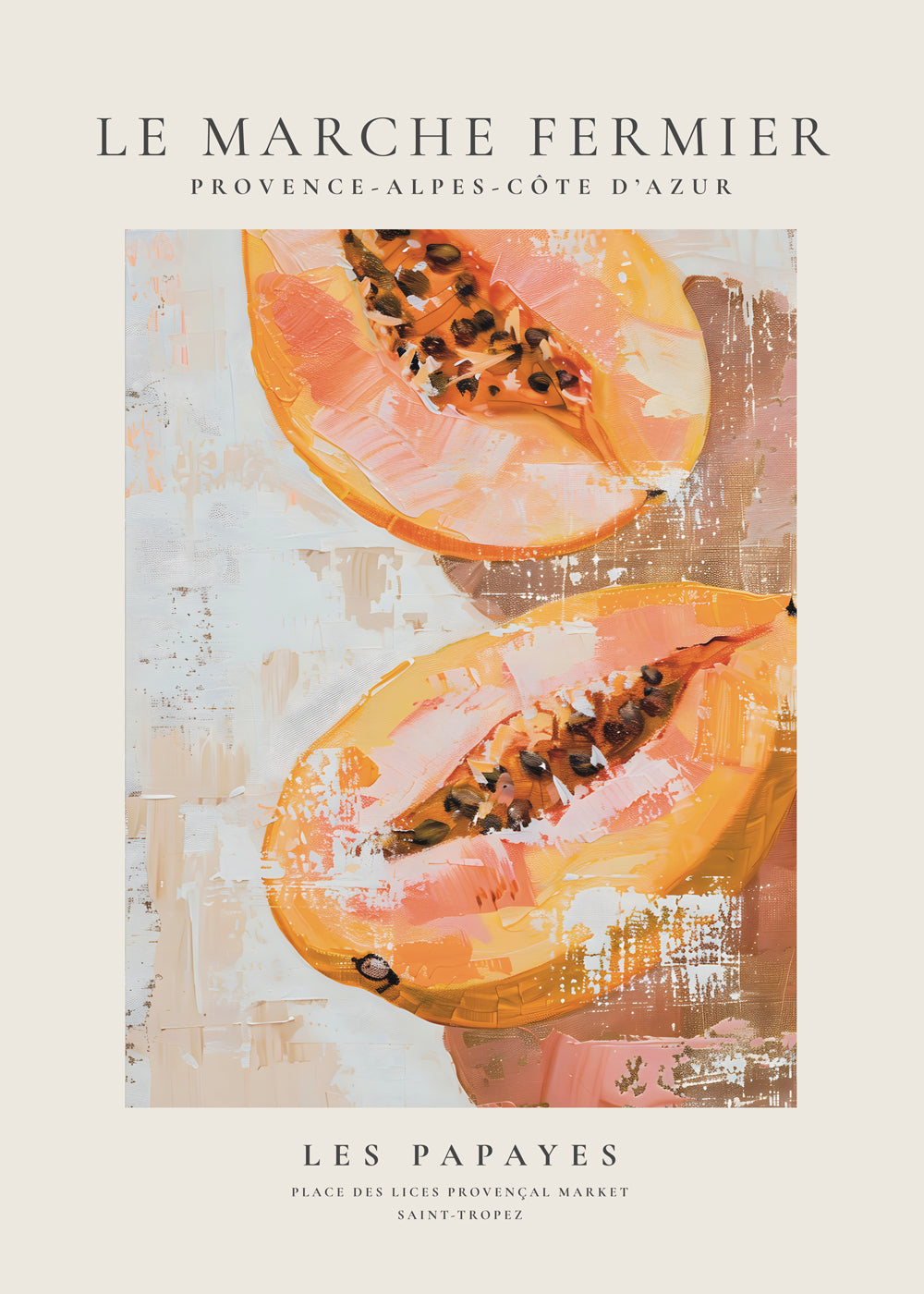 Obraz do kuchyně Papaya ilustrace