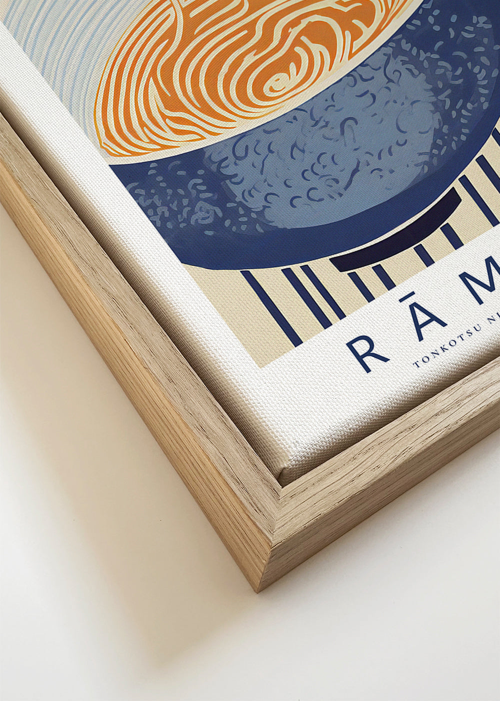 Obraz do kuchyně Ramen ilustrace v modrém
