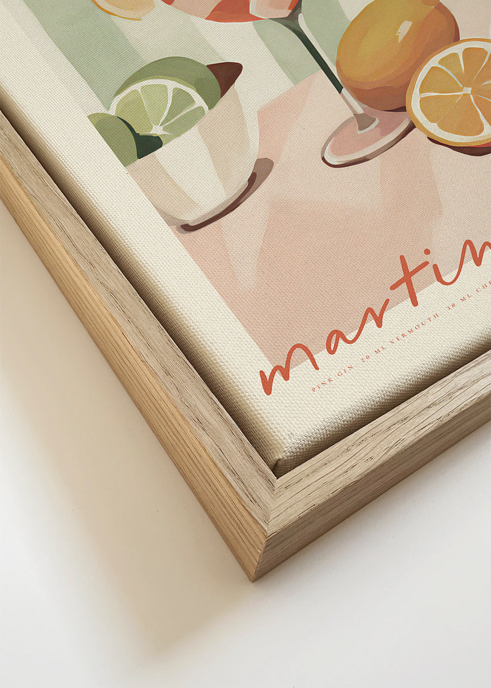 Obraz do kuchyně Martini Rose ilustrativní koktejl