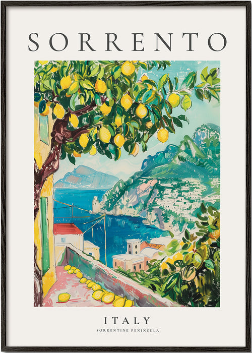 Cestovní plakát: Sorrento a citrónovník