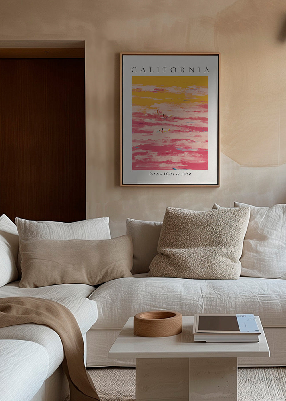 Sportovní umění «California» surfaři v růžové a žluté