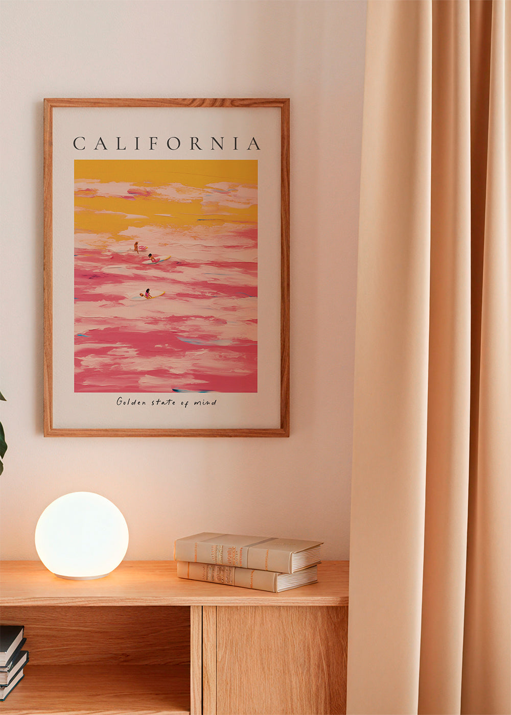 Sportovní umění «California» surfaři v růžové a žluté