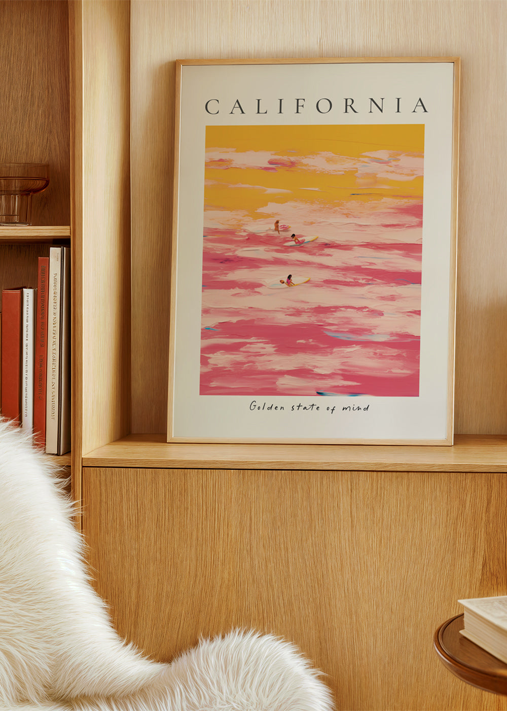 Sportovní umění «California» surfaři v růžové a žluté