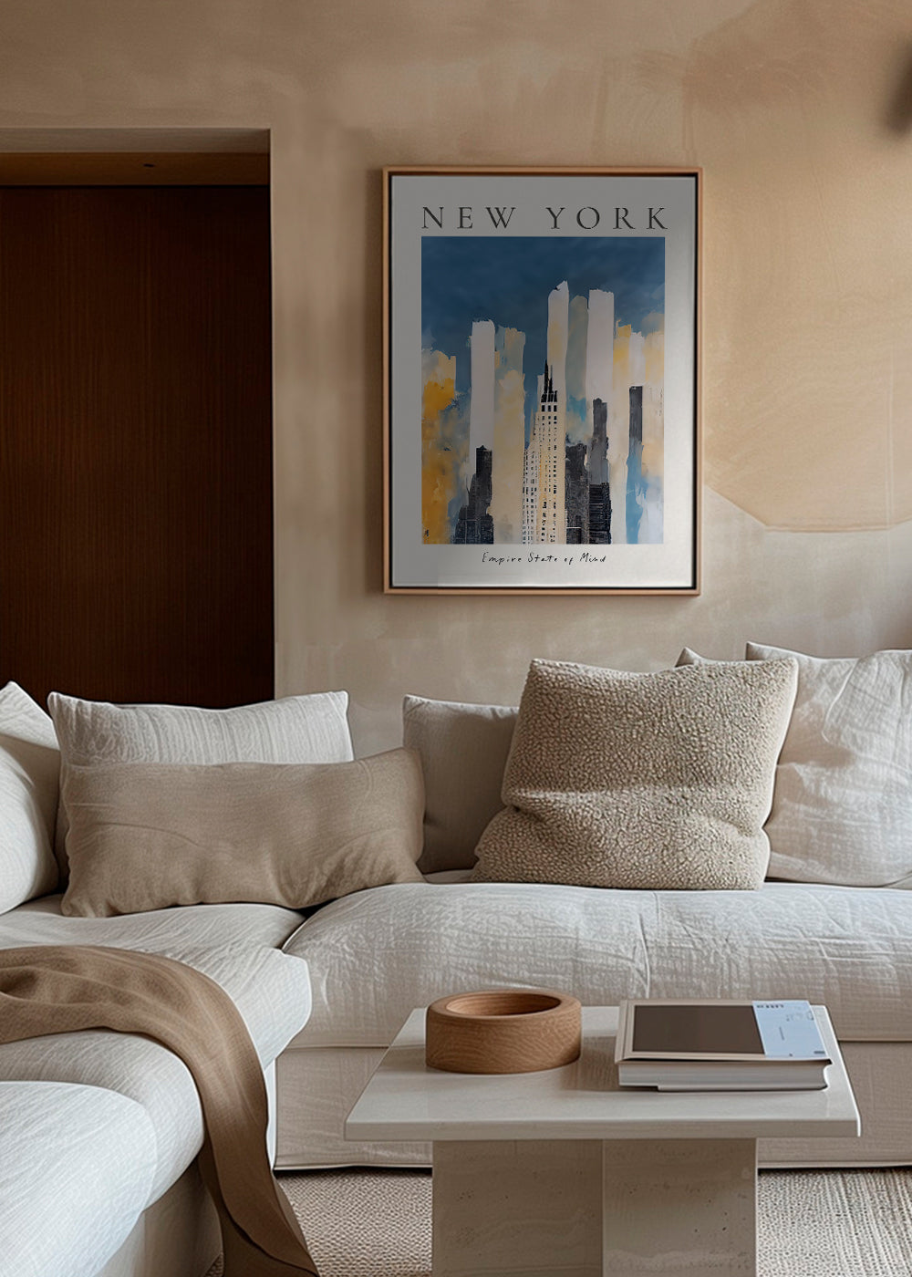 Obraz města New York panorama malířského stylu