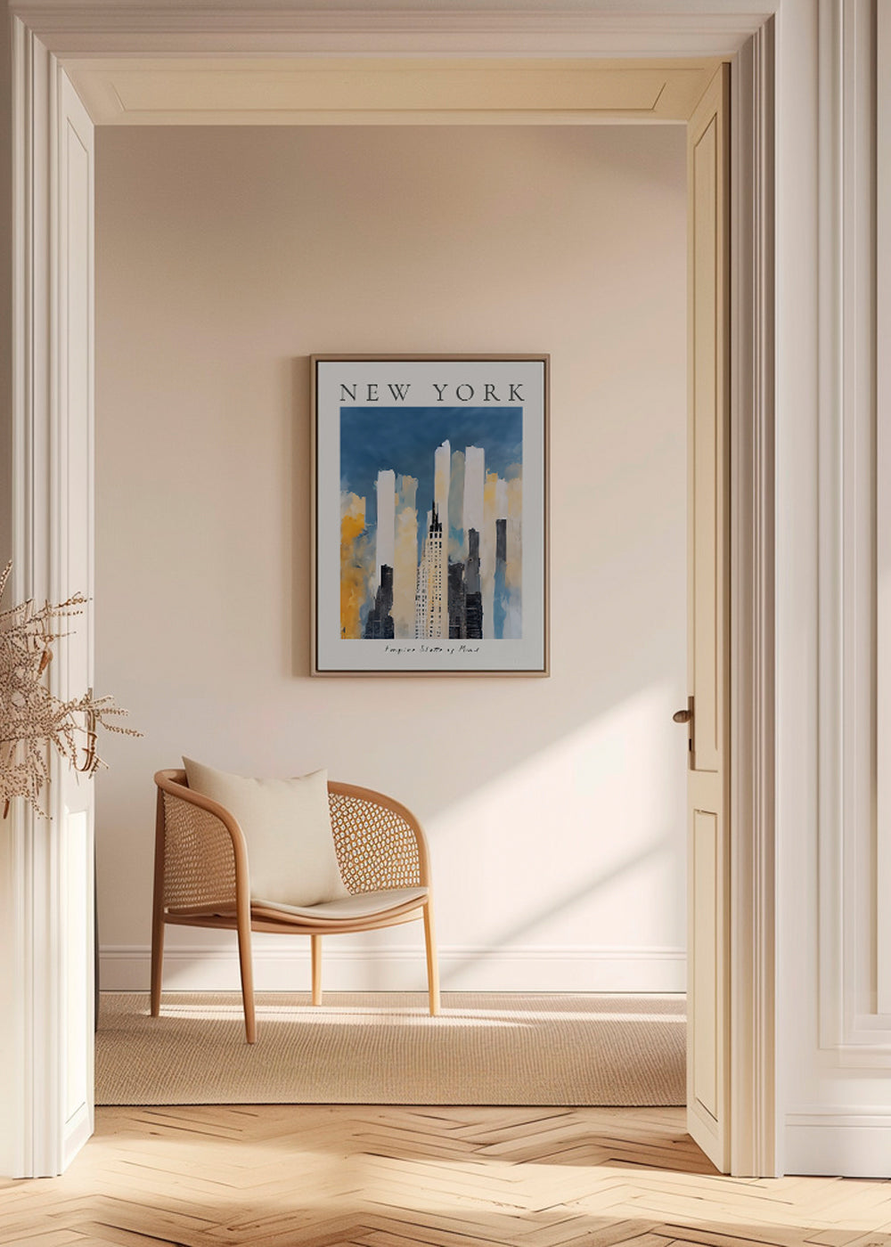 Obraz města New York panorama malířského stylu