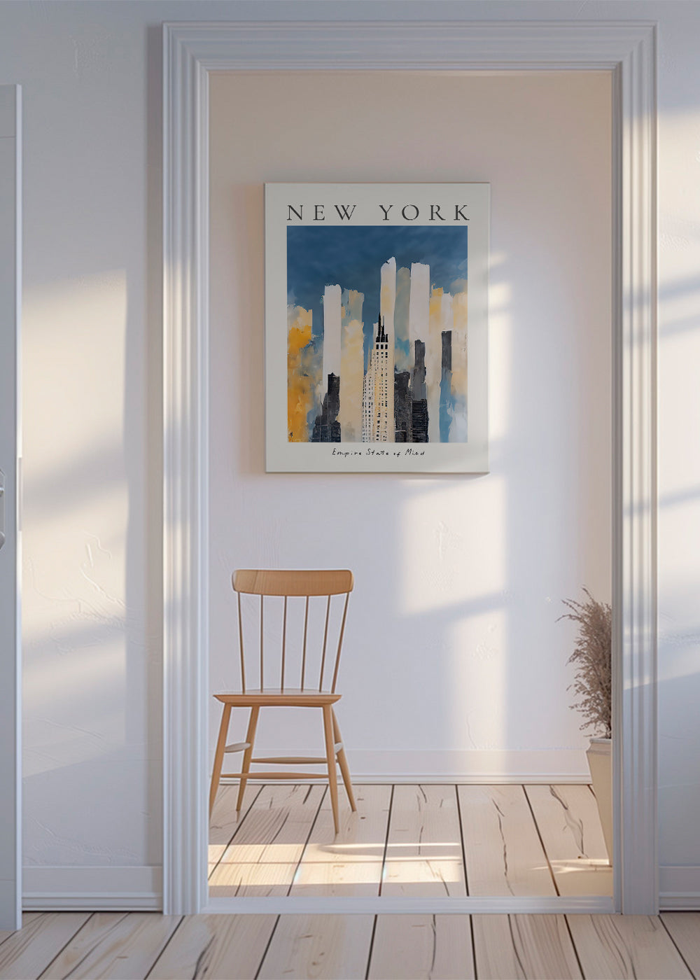 Obraz města New York panorama malířského stylu