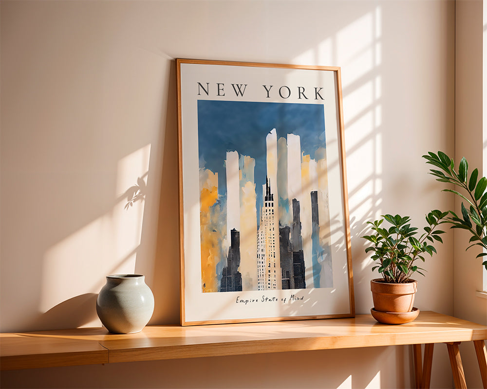 Obraz města New York panorama malířského stylu