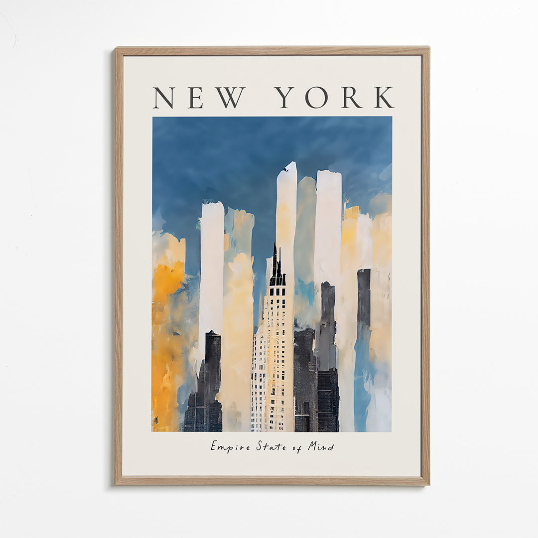 Obraz města New York panorama malířského stylu
