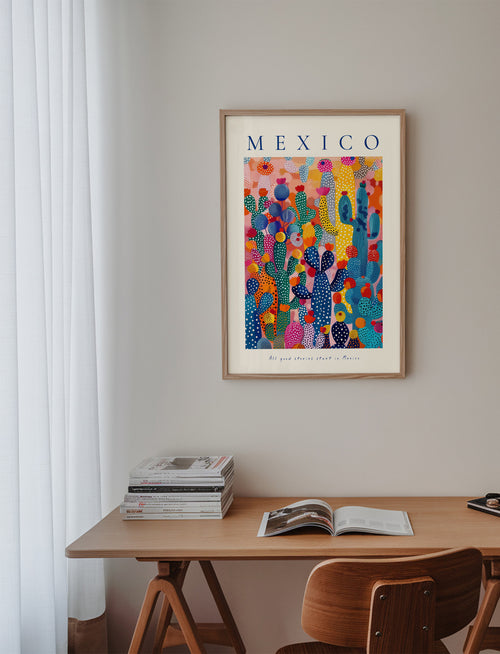 Mexico - Framed poster in an interior