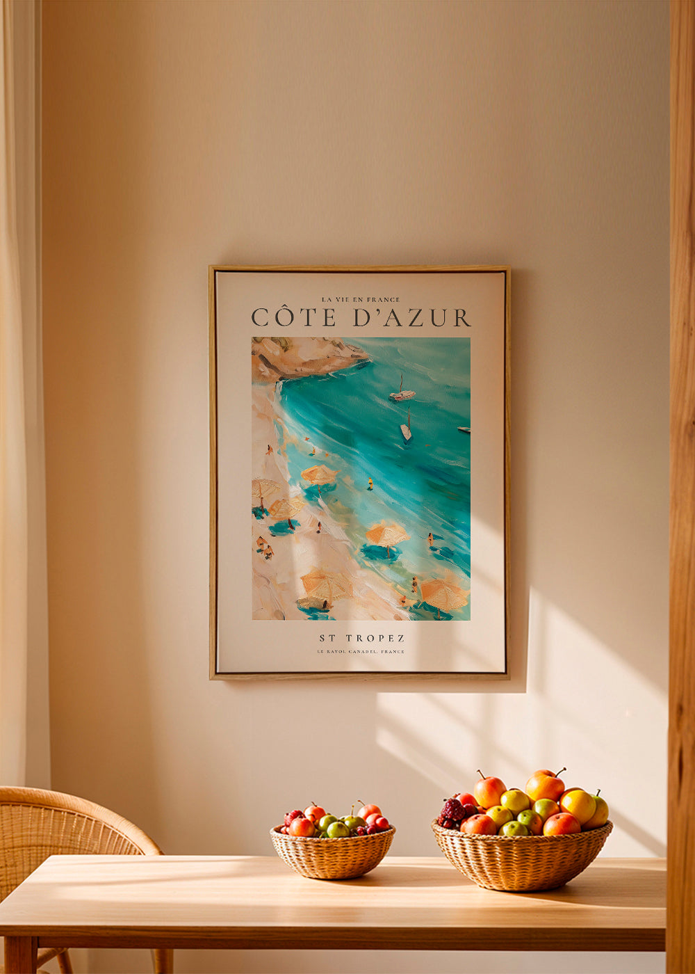 Plakát Cesta Pláž St Tropez