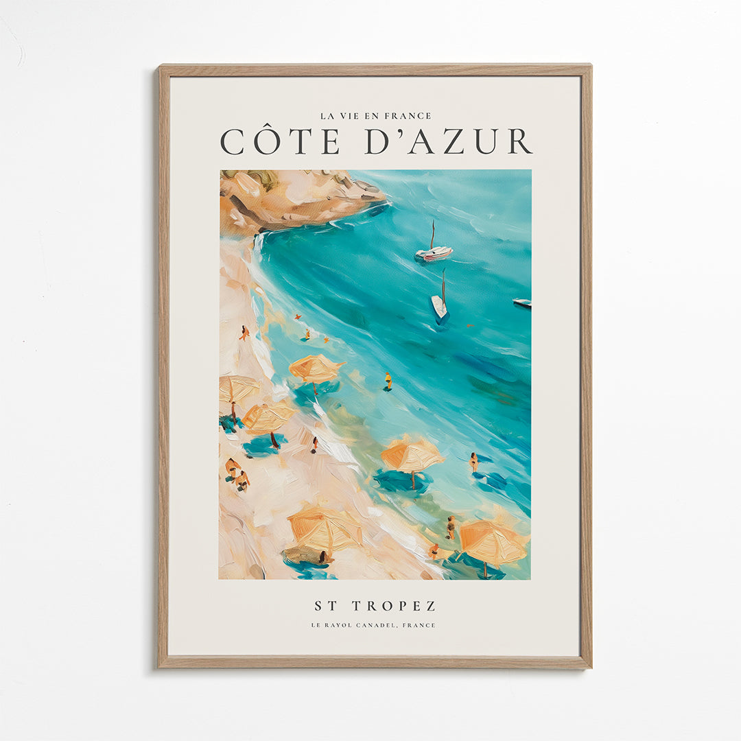 Plakát Cesta Pláž St Tropez