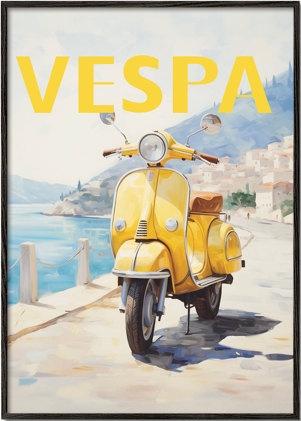 Obraz města Žlutá Vespa u moře