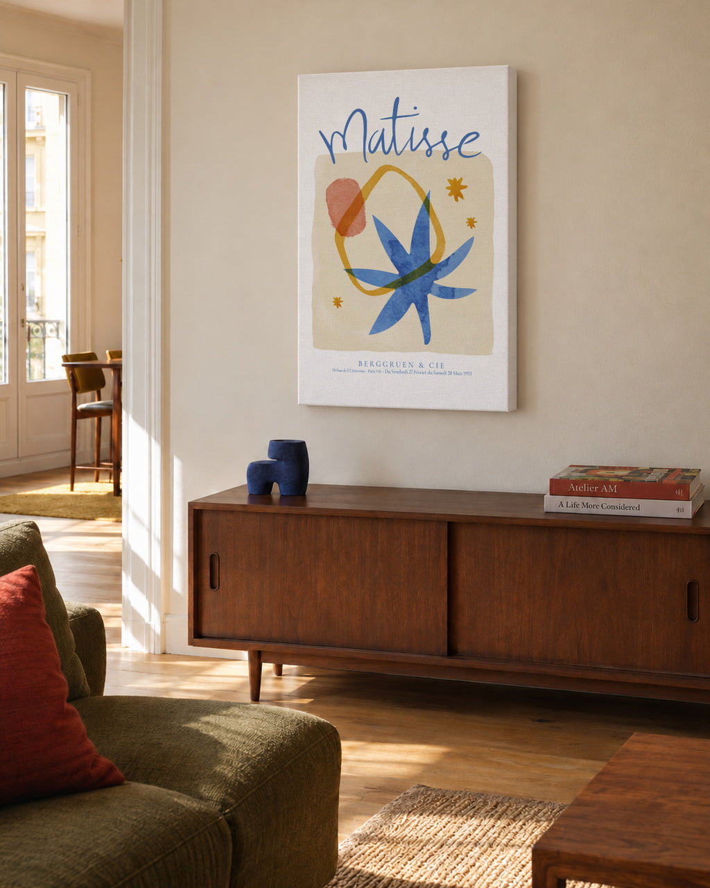 Henri Matisse, l'univers - Unframed canvas in an interior