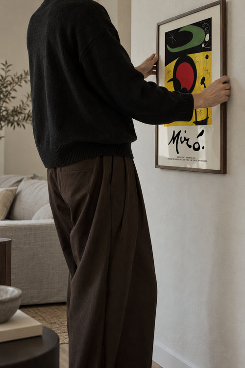 Joan Miro, Bird Flight - Framed poster in an interior