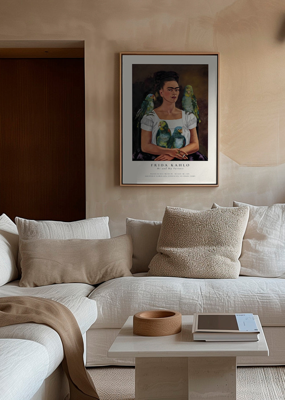 Obraz Frida Kahlo s papoušky