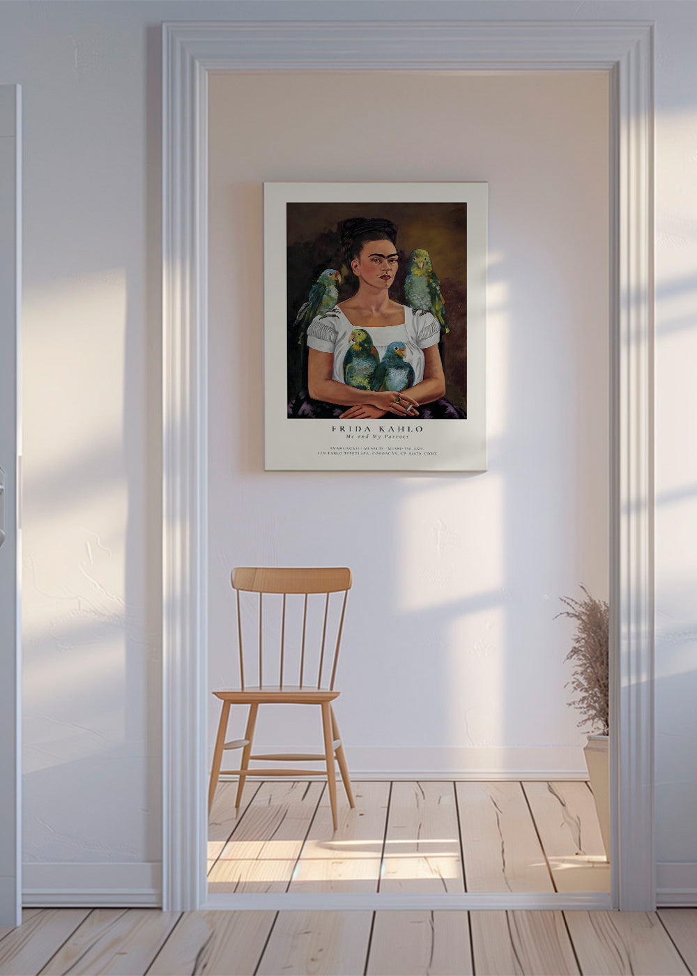 Obraz Frida Kahlo s papoušky