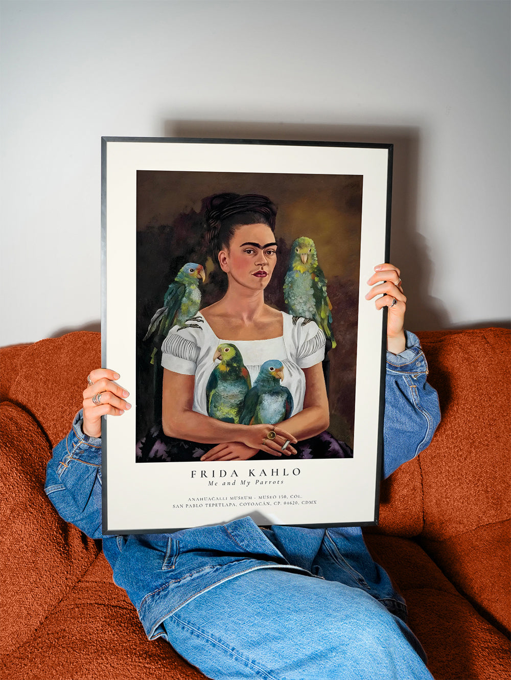 Obraz Frida Kahlo s papoušky