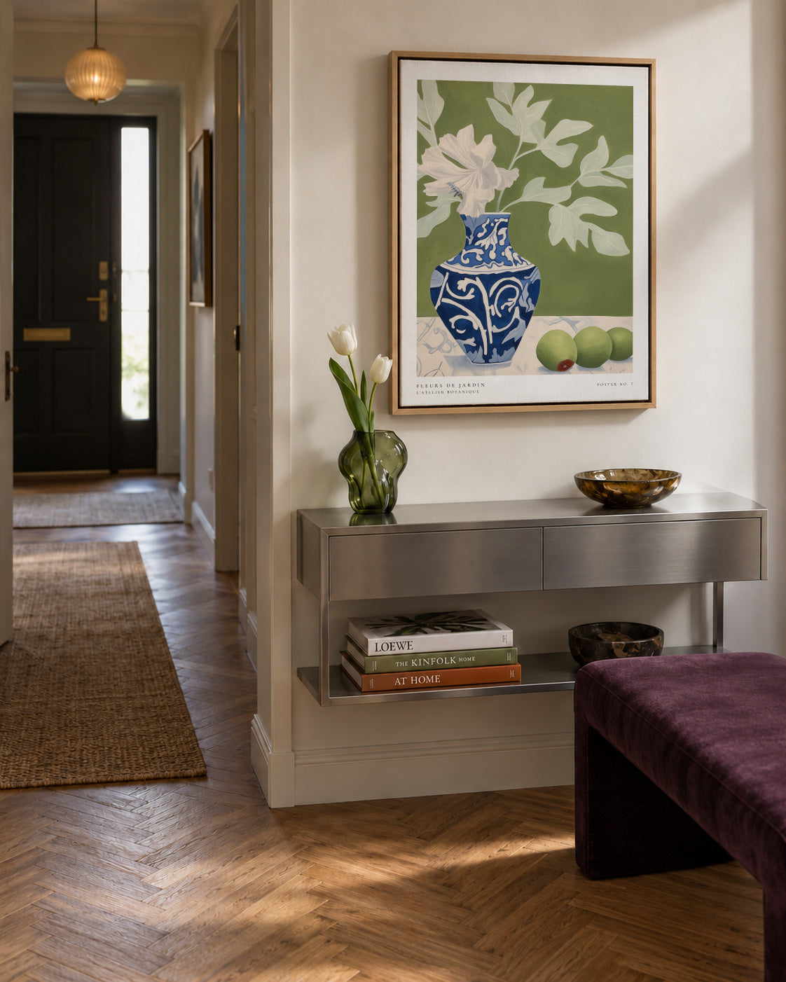 Fleurs de Jardin - Poster No. 7 - Framed canvas in an interior