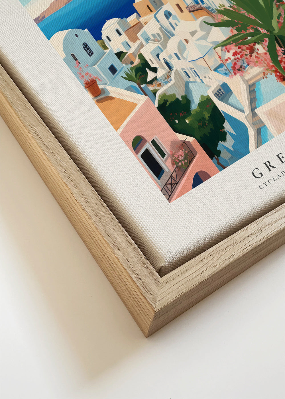 Obraz do kuchyně Santorini ilustrace