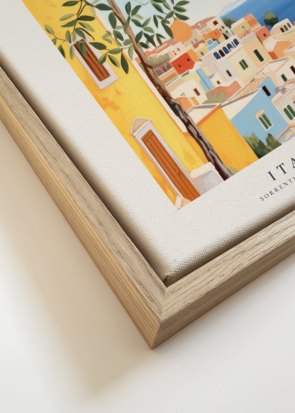 Plakát Capri, pobřežní ilustrace