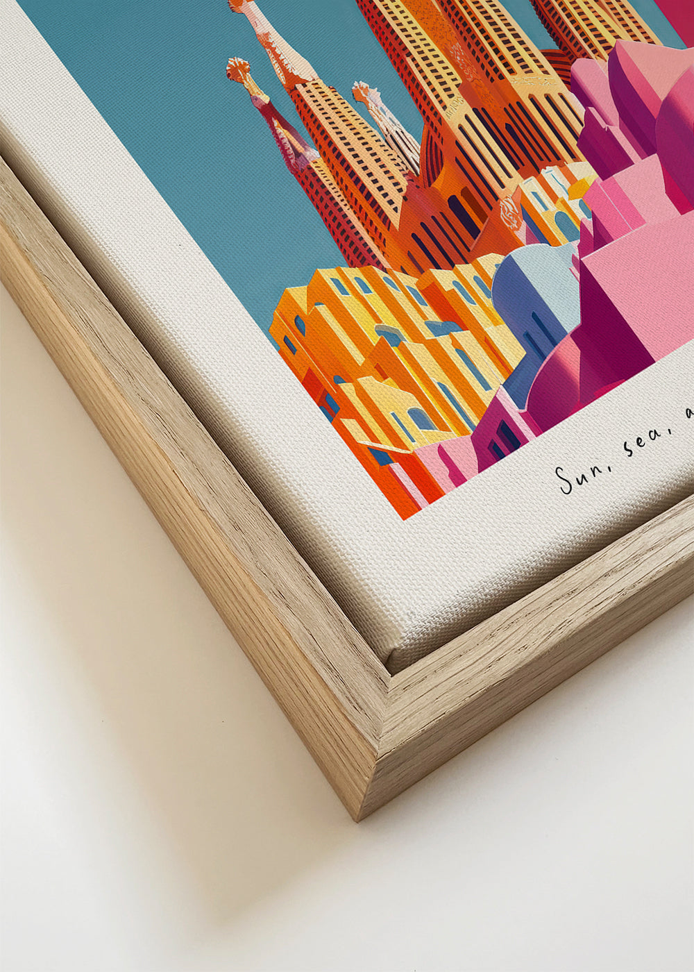 Obraz města Sagrada Familia ilustrace