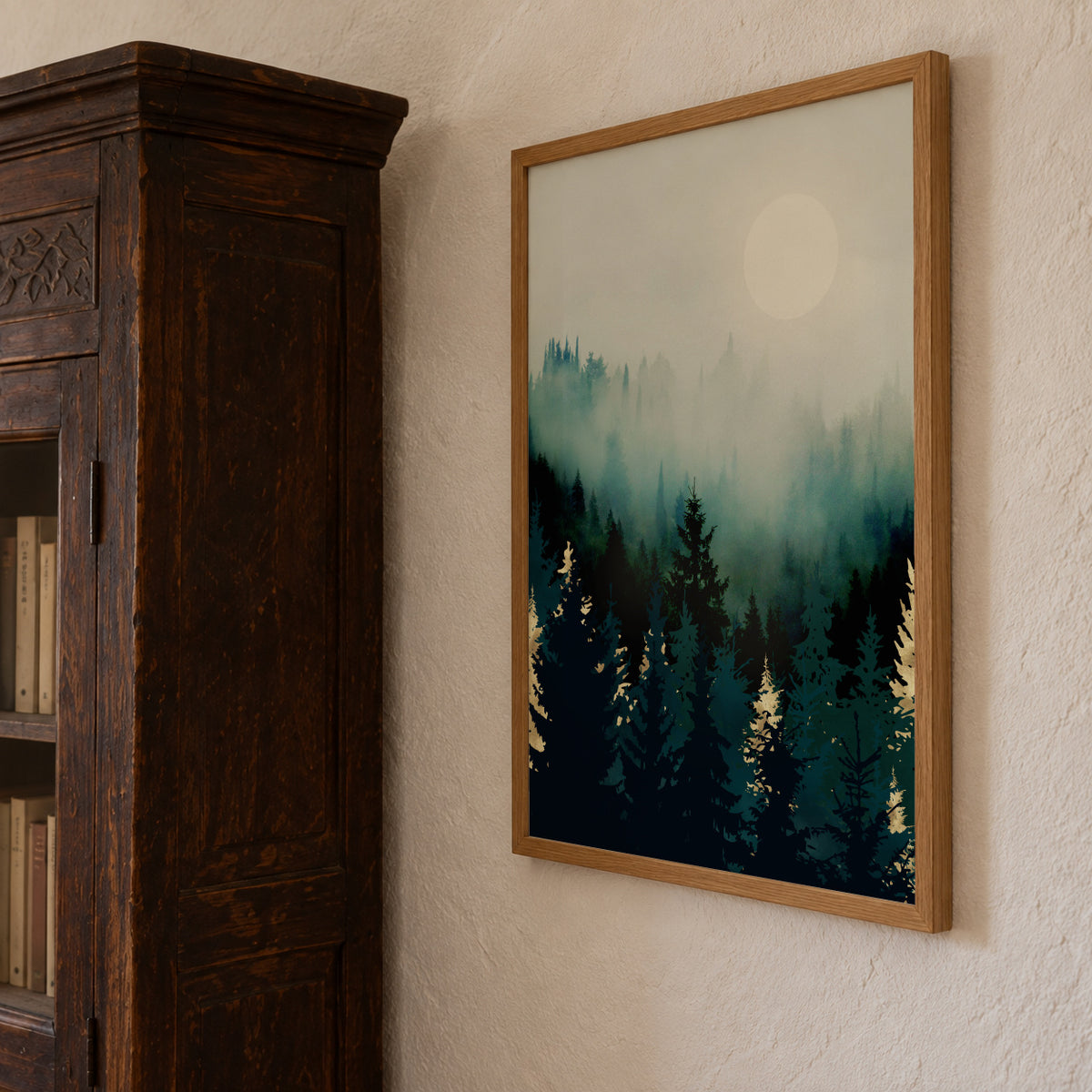 Forest Glow - Framed poster detail