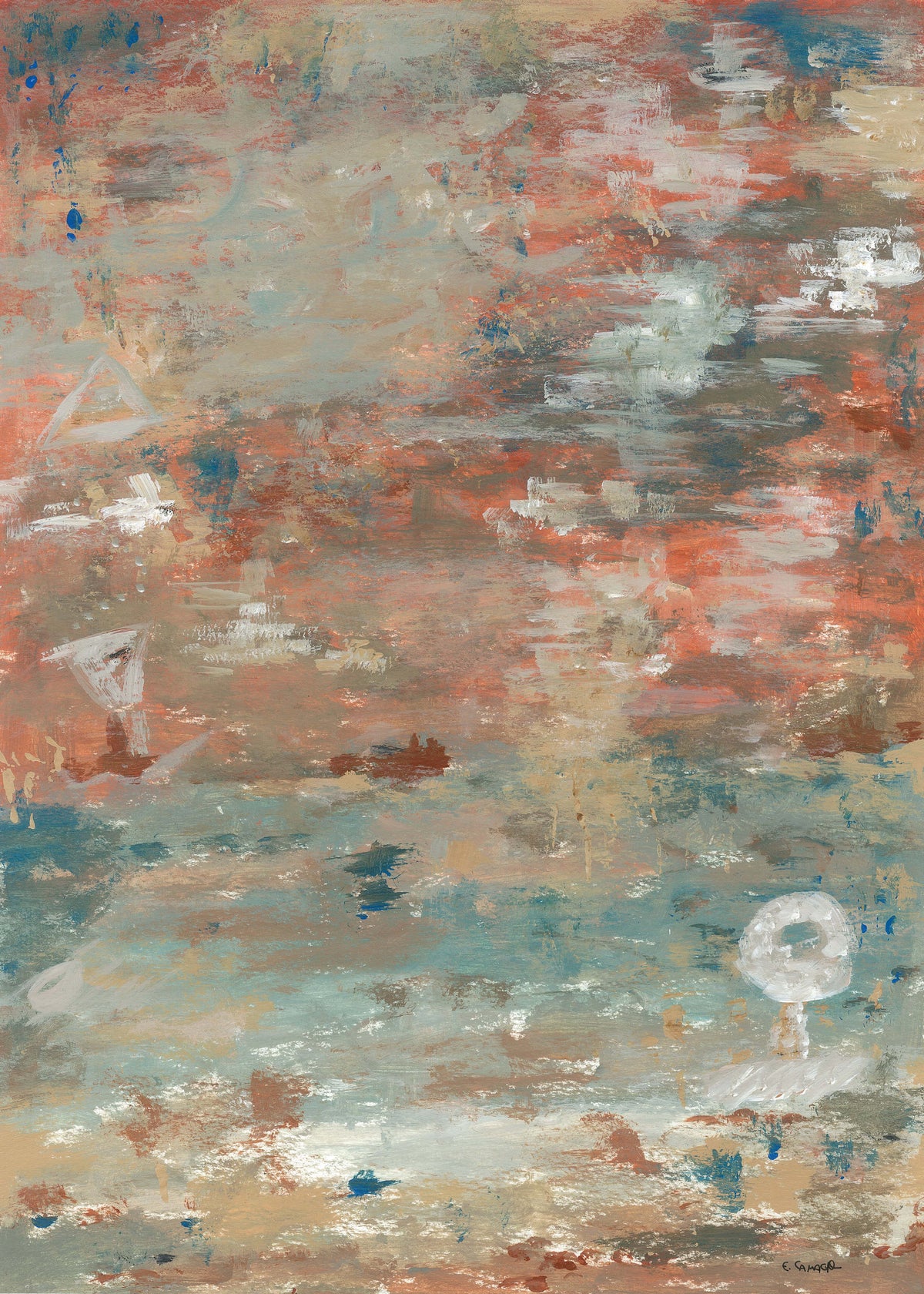Mar y tierra - Unframed art print