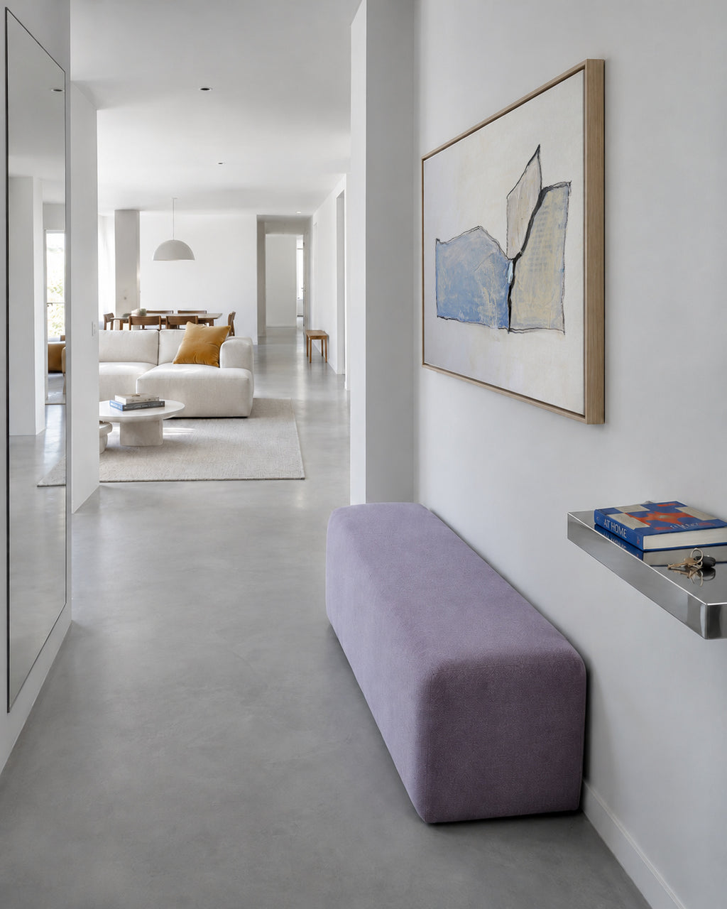 Entre dos mares - Framed canvas in an interior