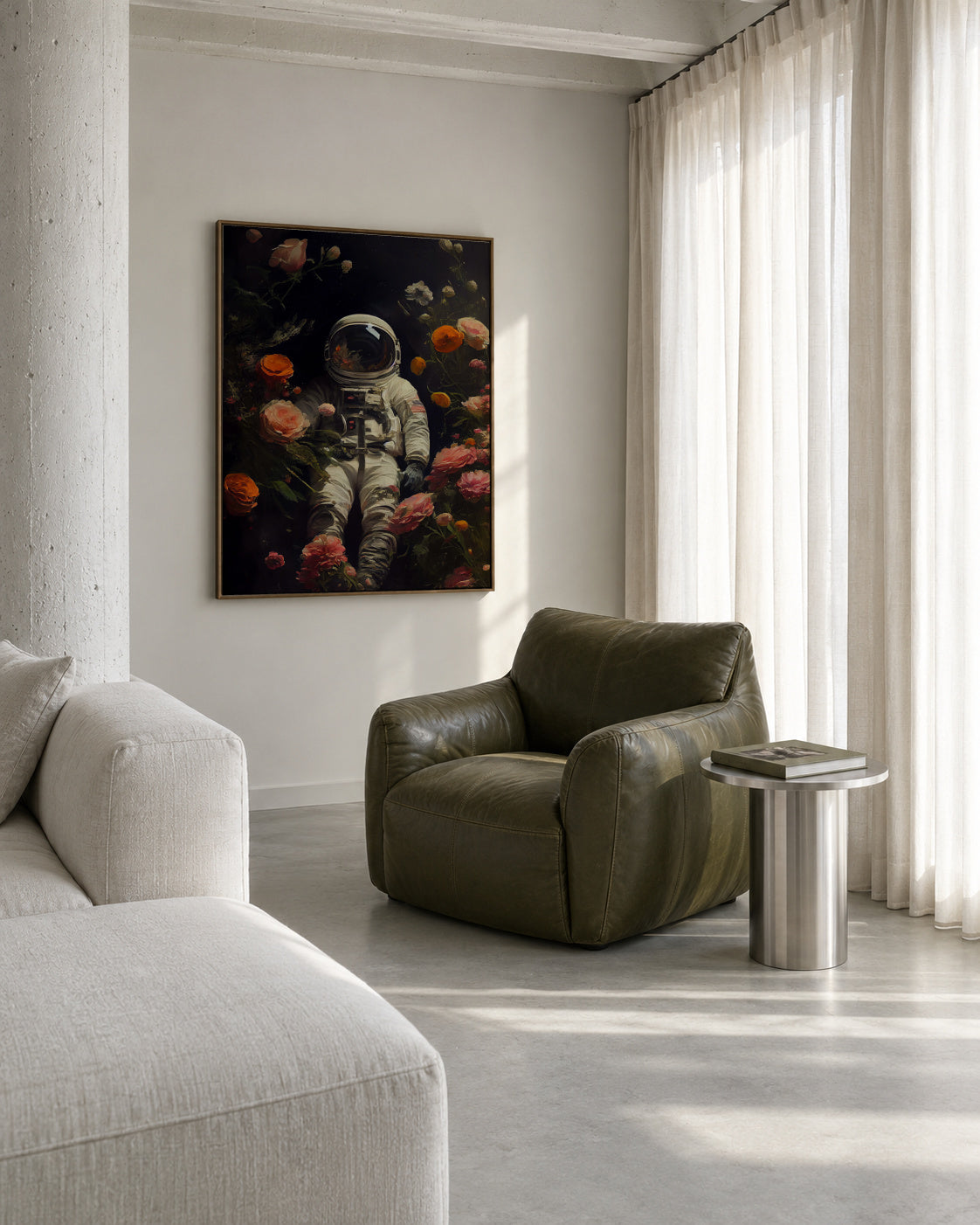 My space garden - Framed canvas in an interior