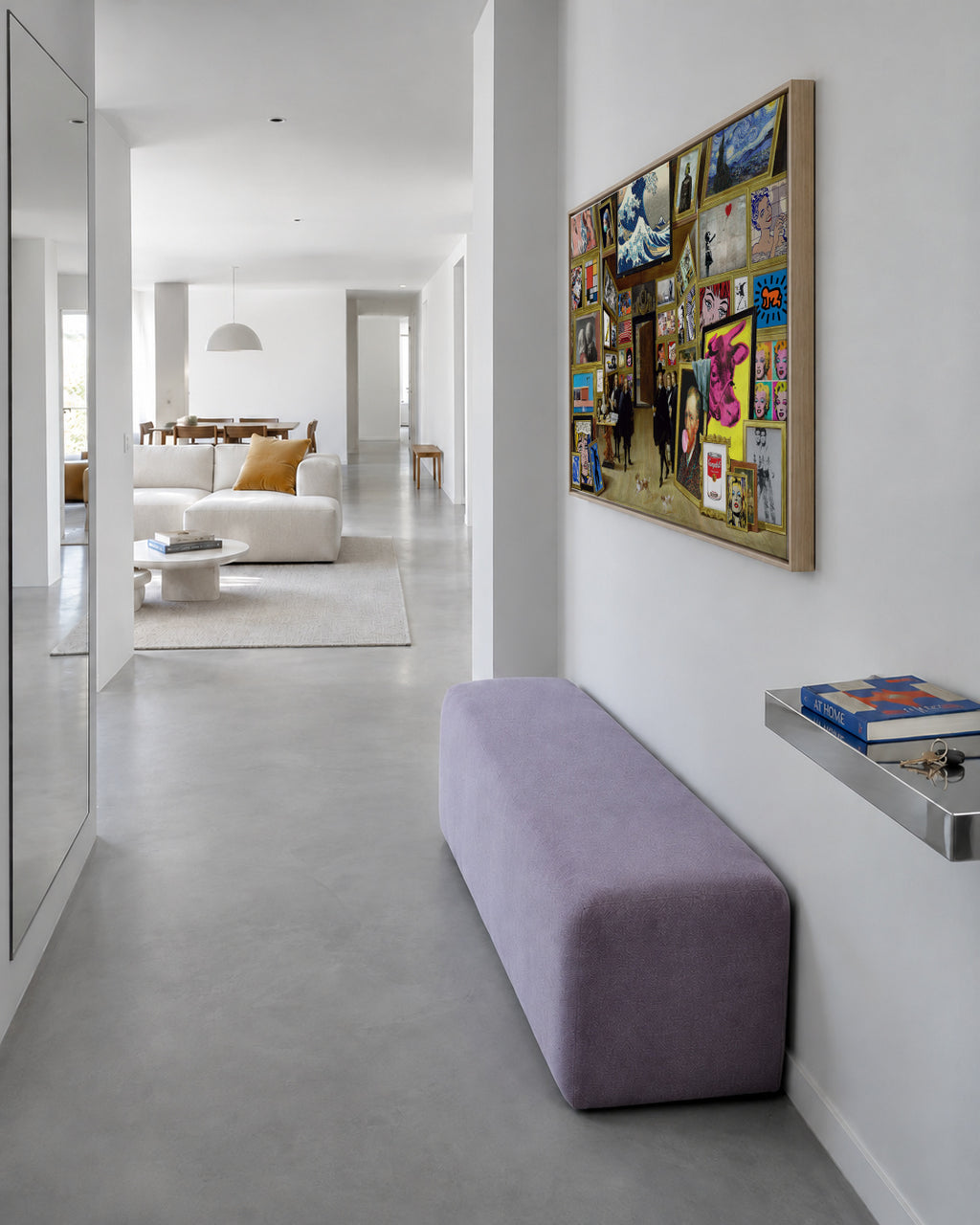 Modern art gallery - Framed canvas in an interior