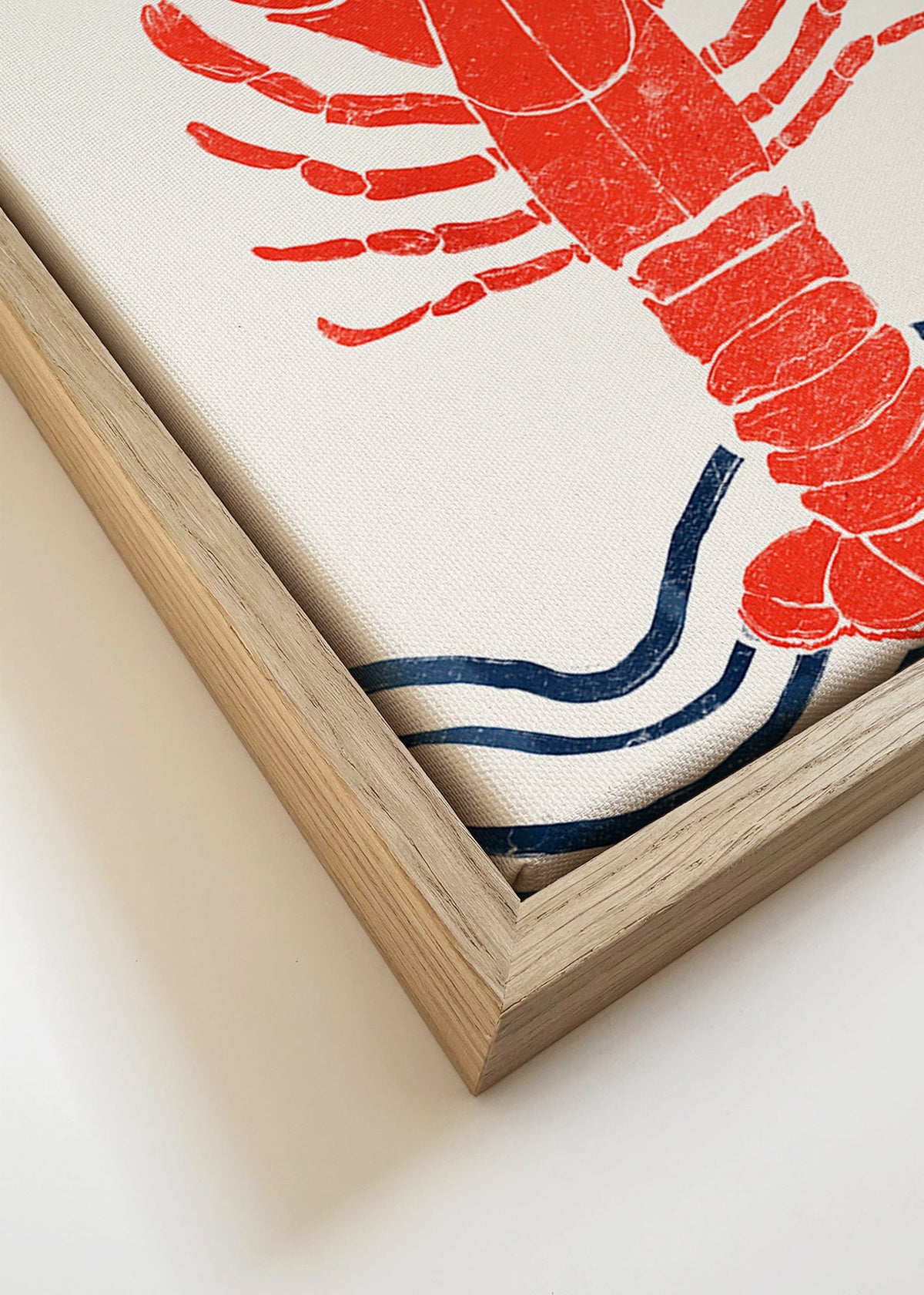Obraz do kuchyně: červený humr tisk – Canvas detail