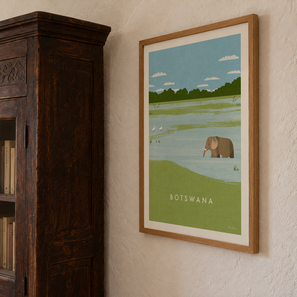 Botswana - Framed poster detail