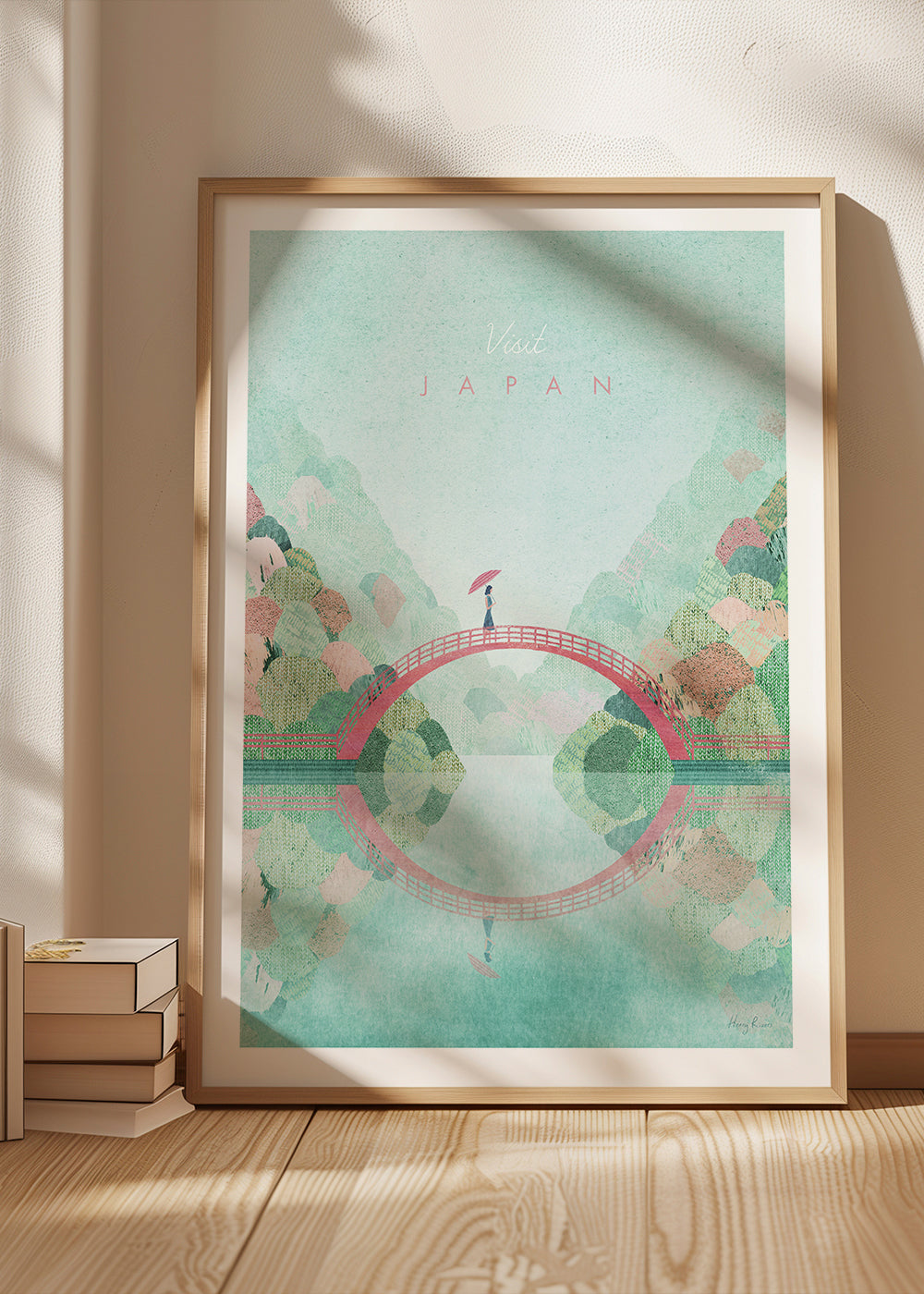Krajinářské umění: japonský most a odraz