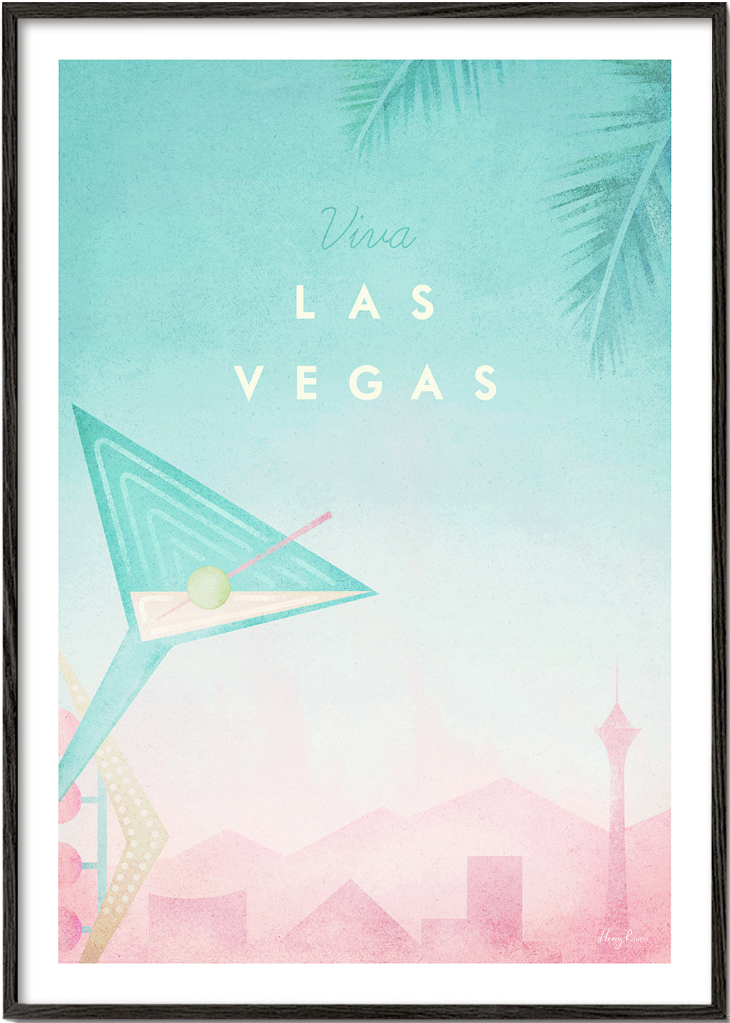 Obraz města Las Vegas v retro stylu