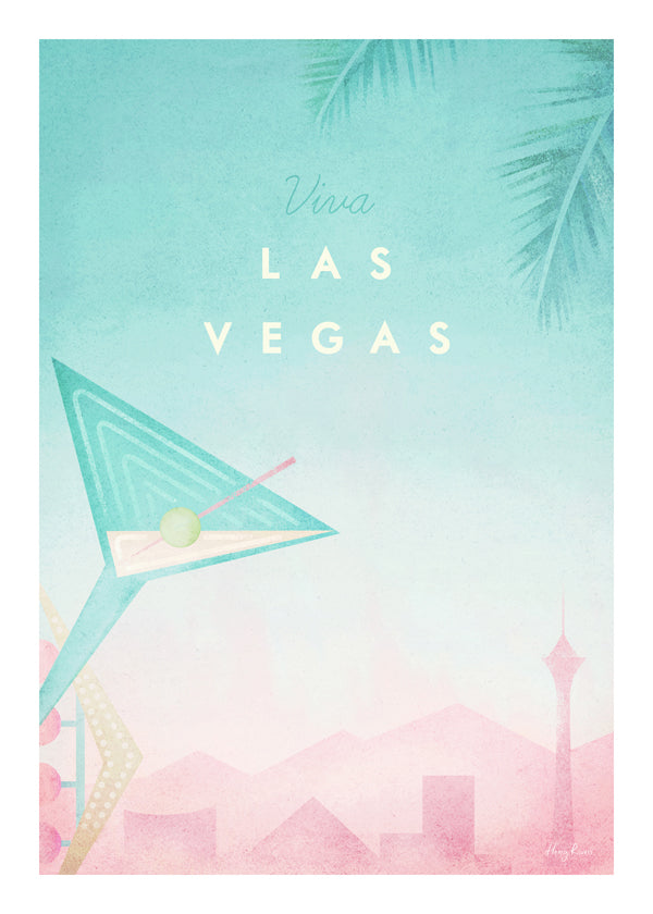 Obraz města Las Vegas v retro stylu