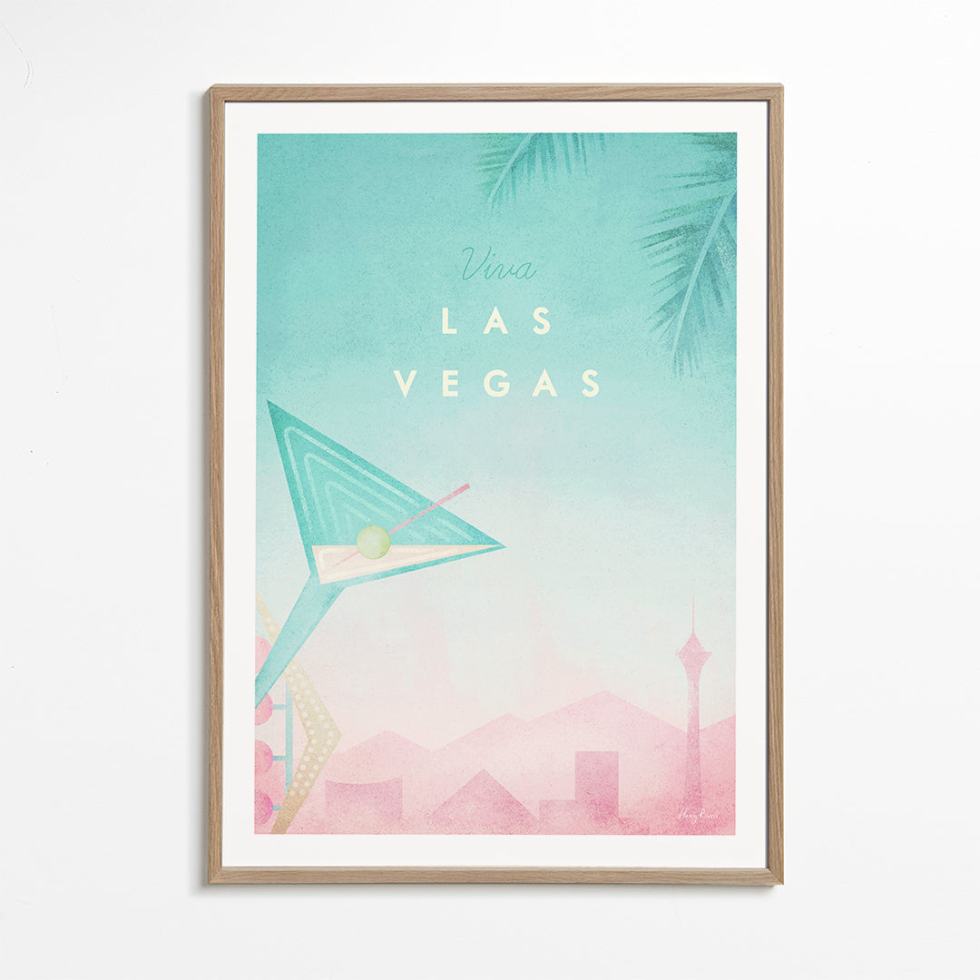 Obraz města Las Vegas v retro stylu