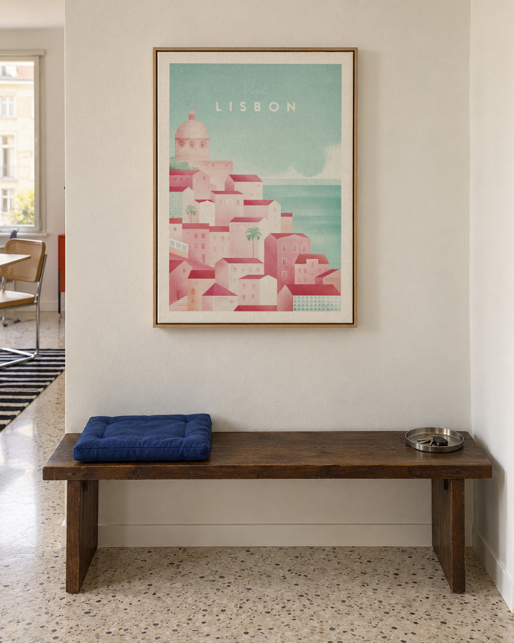 Lisbon - Framed canvas in an interior