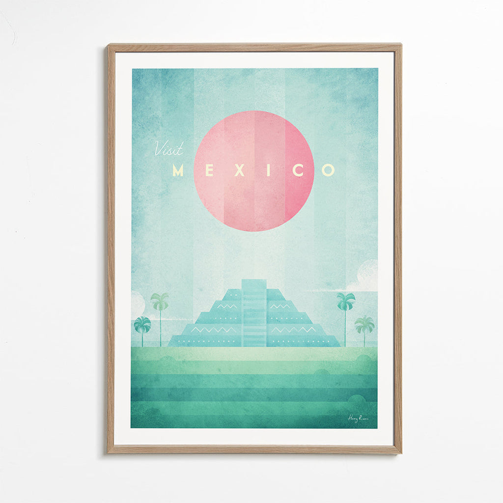 Cestovní plakát s pyramidou