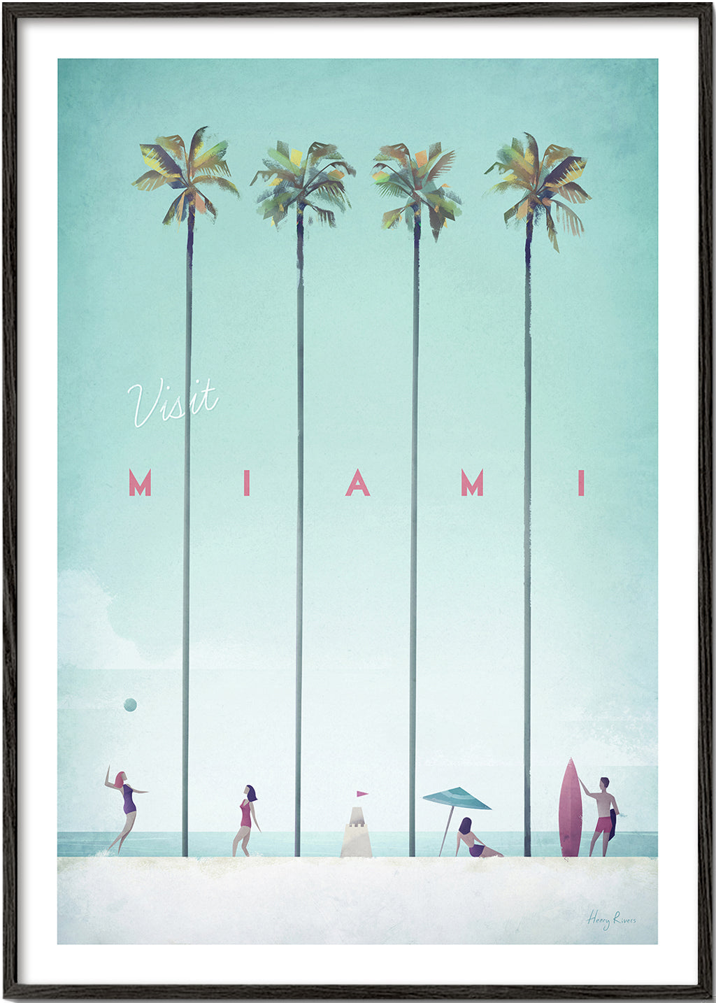 Obraz do kuchyně Miami s palmami