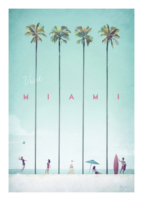 Obraz do kuchyně Miami s palmami