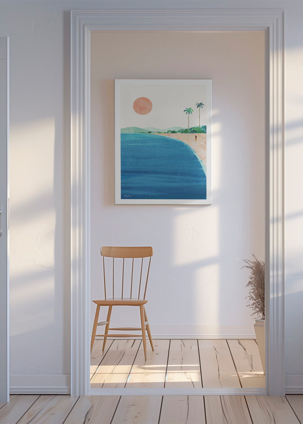 Krajinářské umění pláž minimalistické