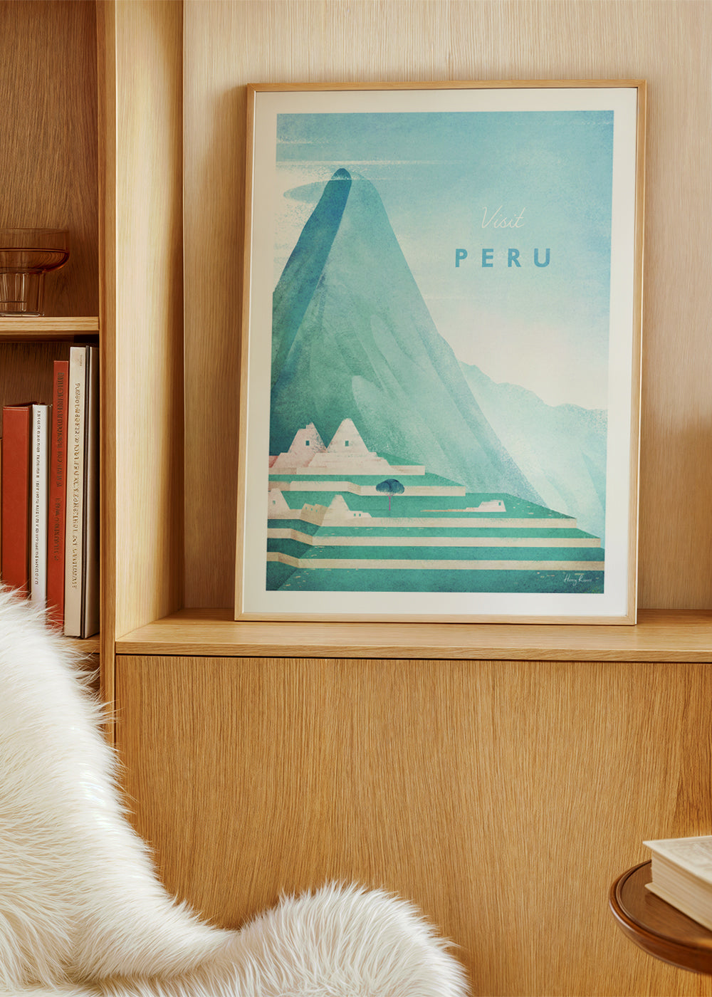 Cestovní plakát Visit Peru hory a terasy