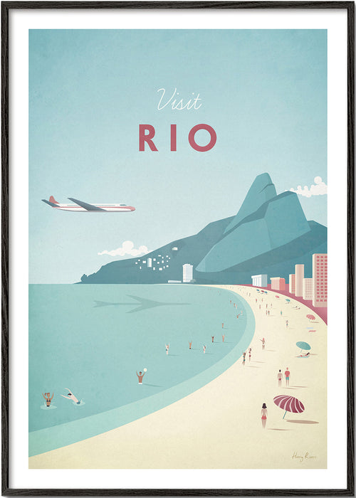 Cestovatelský plakát: Rio pláž