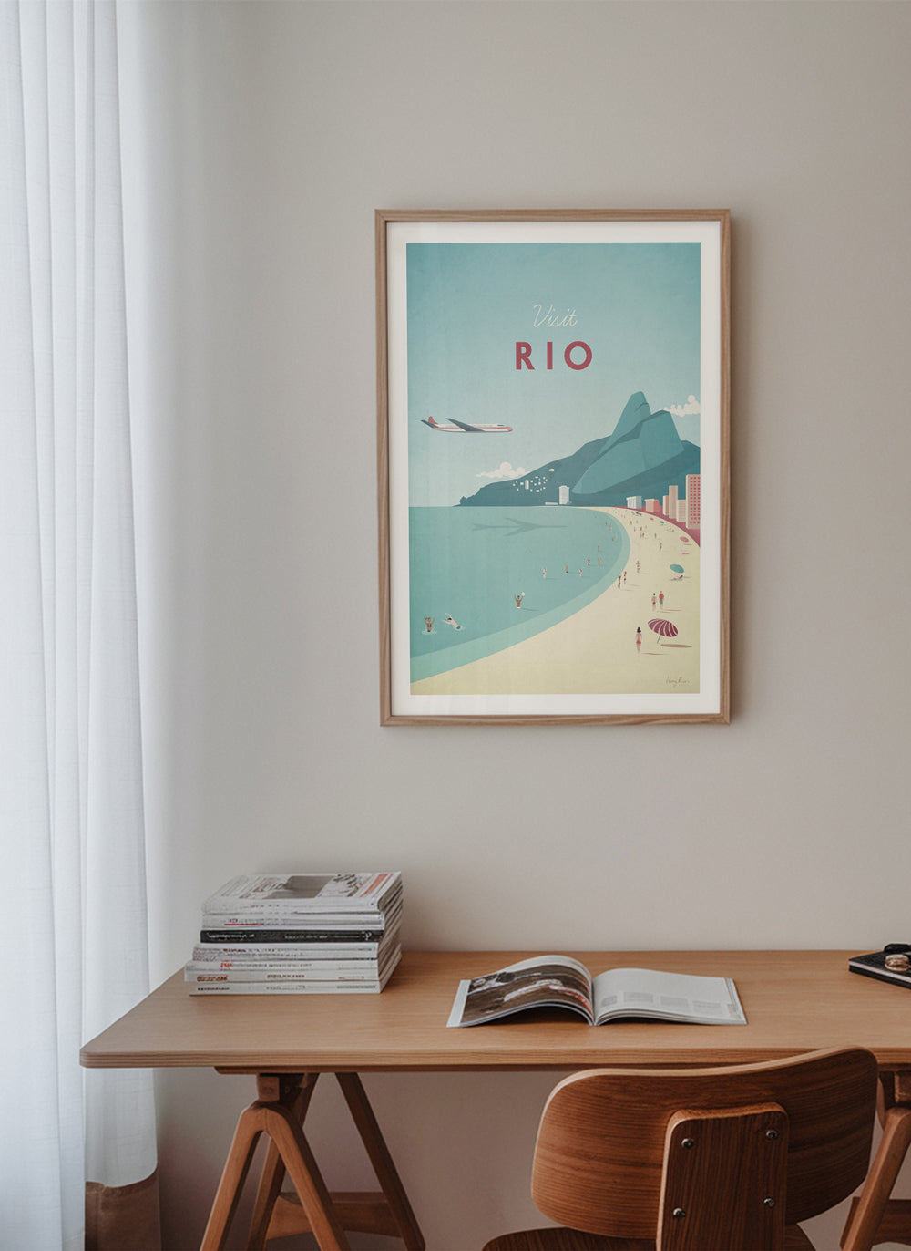 Cestovatelský plakát: Rio pláž