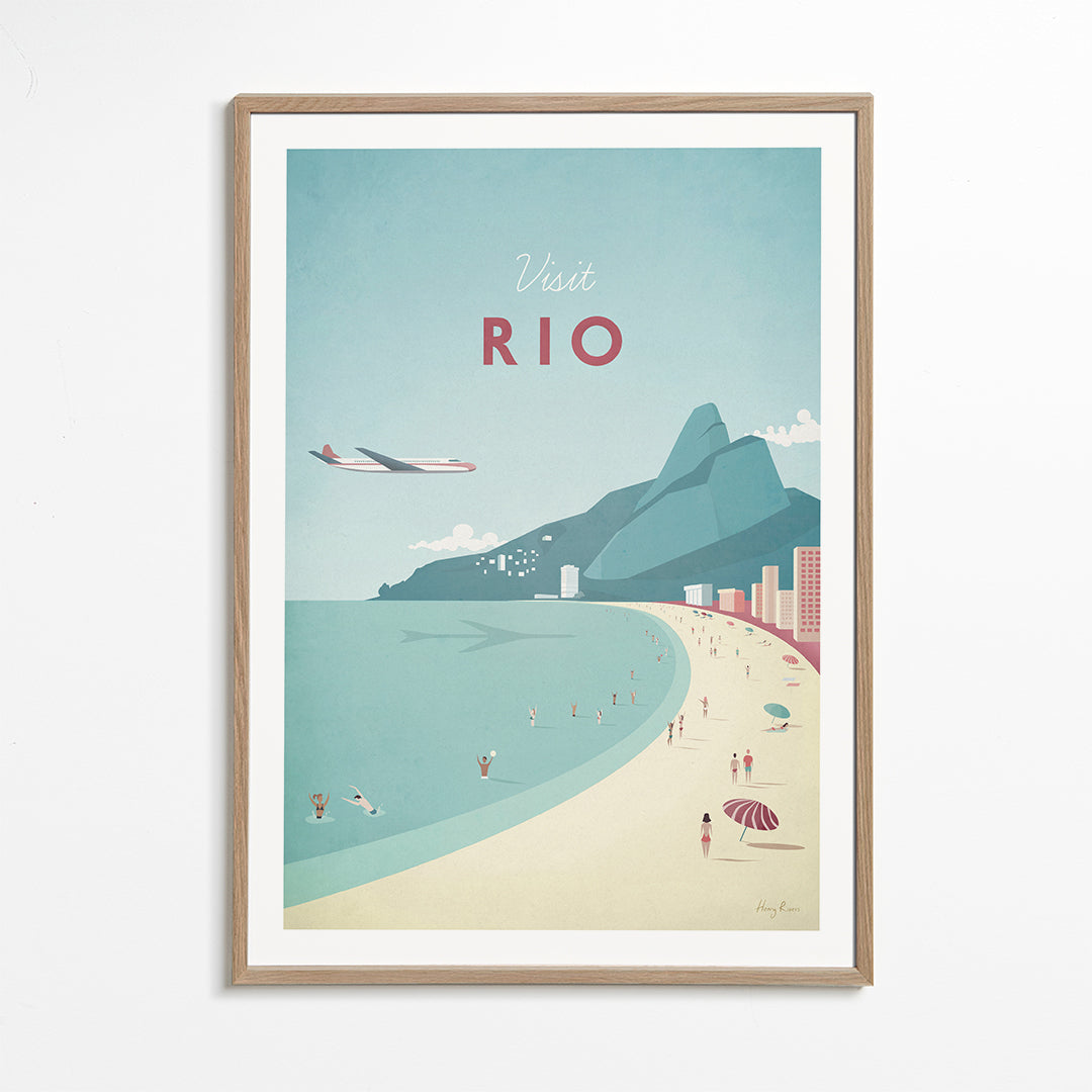 Cestovatelský plakát: Rio pláž