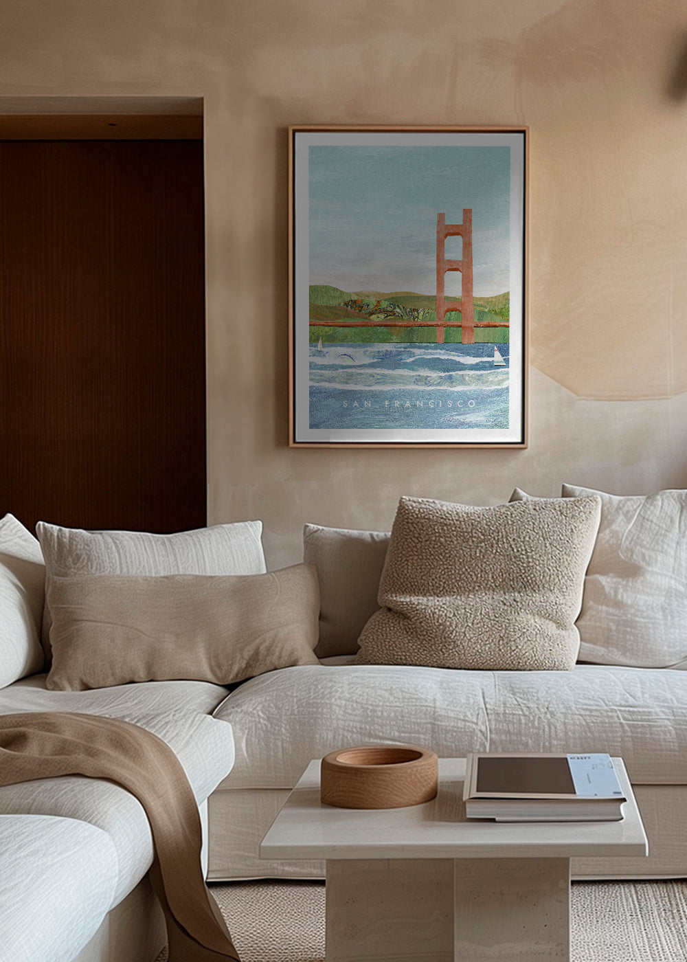 Obraz města San Francisco ilustrace