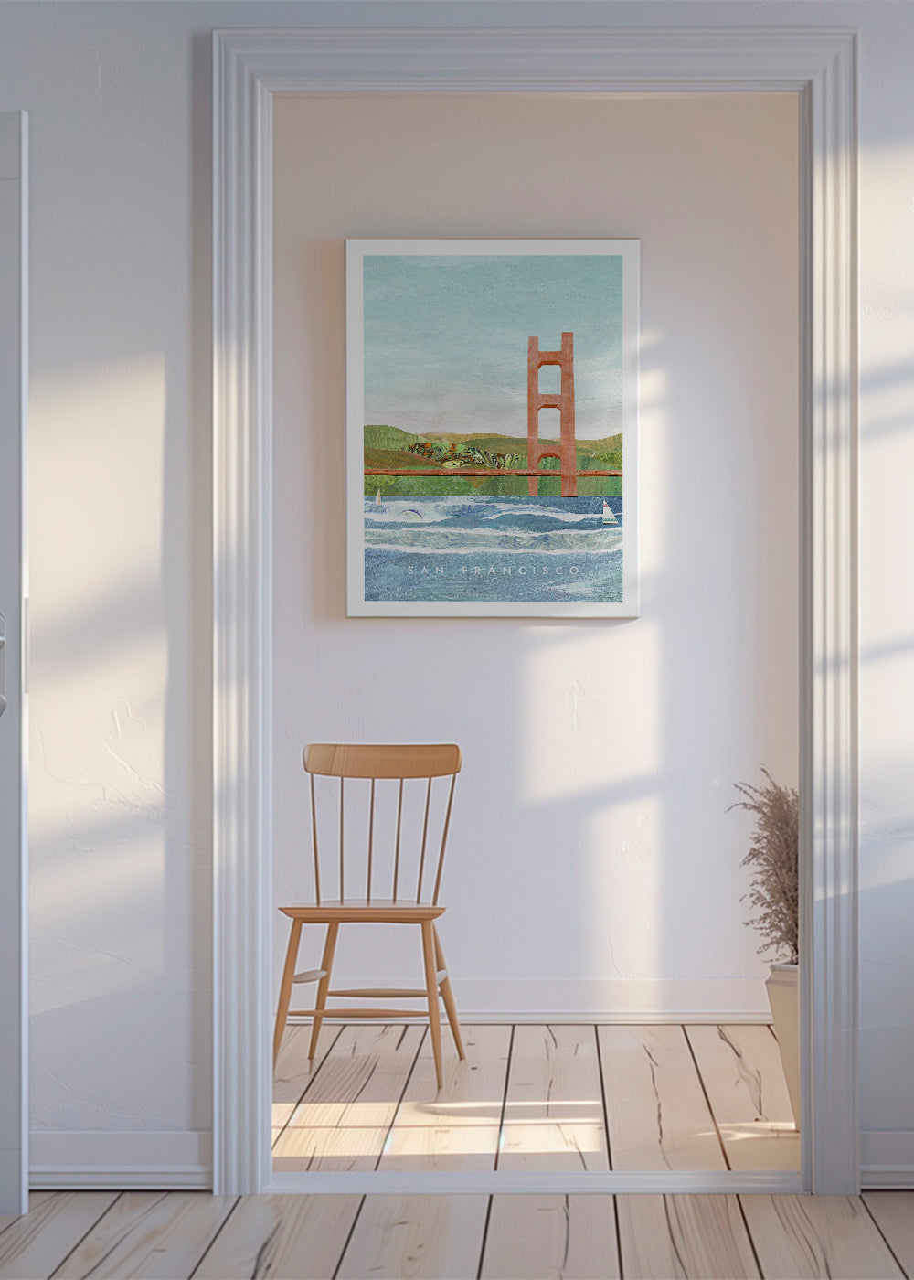 Obraz města San Francisco ilustrace