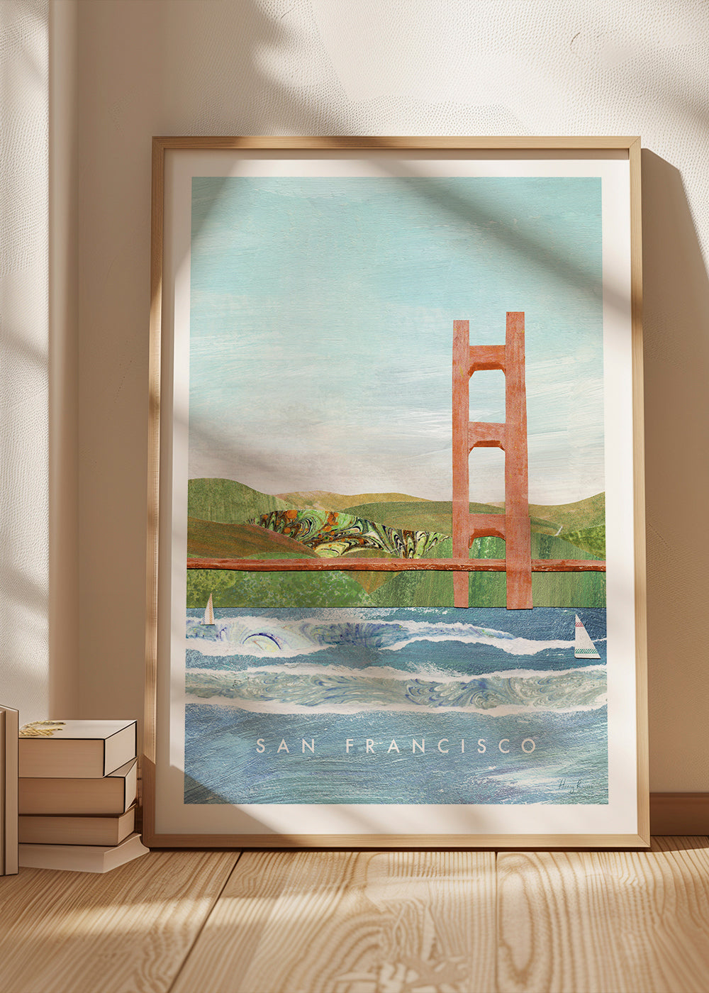Obraz města San Francisco ilustrace